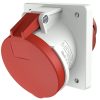MENNEKES 1155A beépíthető ipari aljzat 63A 5p (3p+N+E) 400V piros IP44 - ferde