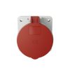 MENNEKES 1248A beépíthető ipari aljzat 63A 4p (3p+E) 400V piros IP44 - egyenes