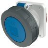 MENNEKES 1264A beépíthető ipari aljzat 63A 3p (2p+E) 230V kék IP67 - egyenes