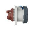MENNEKES 1264A beépíthető ipari aljzat 63A 3p (2p+E) 230V kék IP67 - egyenes