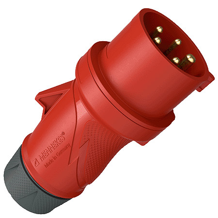 MENNEKES 13510 ipari lengő dugvilla 16A 5p (3p+N+E) 400V piros IP54