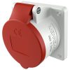 MENNEKES 1385 beépíthető ipari aljzat 16A 5p (3p+N+E) 400V piros IP44 - egyenes