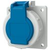 MENNEKES 17006 csapfedeles háztartási (Schuko) beépíthető dugalj 16A 2P+E 230V kék IP68