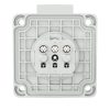 MENNEKES 17006 csapfedeles háztartási (Schuko) beépíthető dugalj 16A 2P+E 230V kék IP68