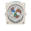 MENNEKES 1701 beépíthető ipari aljzat 16A 3p (2p+E) 230V kék IP67 - ferde