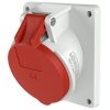 MENNEKES 1746 beépíthető ipari aljzat 32A 5p (3p+N+E) 400V piros IP44 - ferde