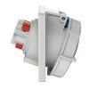 MENNEKES 1802 beépíthető ipari aljzat 32A 3p (2p+E) 230V kék IP67 - ferde