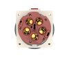 MENNEKES 216A beépíthető ipari aljzat 125A 5p (3p+N+E) 400V piros IP67 - ferde