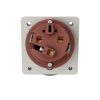 MENNEKES 2180A beépíthető ipari aljzat 63A 3p (2p+E) 230V kék IP67 - ferde