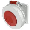 MENNEKES 240A beépíthető ipari aljzat 32A 5p (3p+N+E) 400V piros IP67 - egyenes