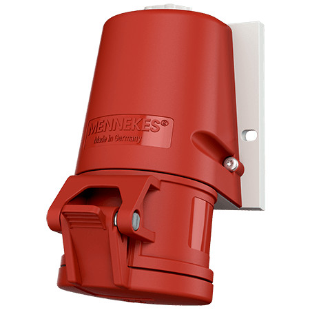 MENNEKES 27002 ipari fali aljzat 16A 4p (3p+E) 400V piros IP44