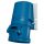 MENNEKES 27005 ipari fali aljzat 32A 3p (2p+E) 230V kék IP44