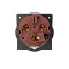 MENNEKES 3575 beépíthető ipari aljzat 125A 3p (2p+E) 230V kék IP67 - ferde