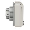 MENNEKES 4175 beépíthető ipari design dugalj 16A 5p (3p+N+E) 400V IP44 - feliratozható mezővel és kulcsos zárral