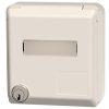 MENNEKES 4180 beépíthető ipari design dugalj 32A 5p (3p+N+E) 400V IP44 - feliratozható mezővel és kulcsos zárral