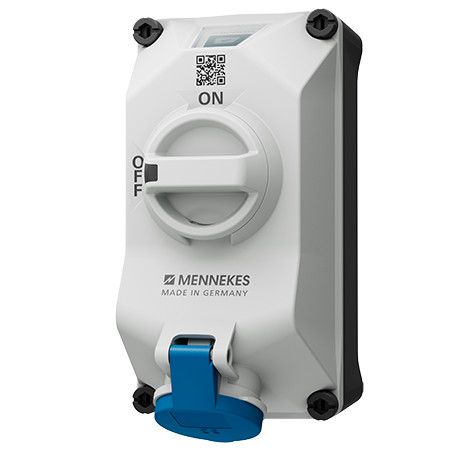 MENNEKES 5611306G DUOi ipari kapcsolós fali aljzat 16A 3p (2p+E) 230V kék IP44