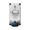 MENNEKES 5612306G DUOi ipari kapcsolós fali aljzat 16A 3p (2p+E) 230V kék IP67 / IP69