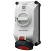 MENNEKES 5612506G DUOi ipari kapcsolós fali aljzat 16A 5p (3p+N+E) 400V piros IP67 / IP69