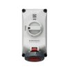 MENNEKES 5612506G DUOi ipari kapcsolós fali aljzat 16A 5p (3p+N+E) 400V piros IP67 / IP69