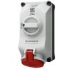 MENNEKES 5613506G DUOi ipari kapcsolós fali aljzat 32A 5p (3p+N+E) 400V piros IP44