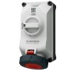 MENNEKES 5614406G DUOi ipari kapcsolós fali aljzat 32A 4p (3p+E) 400V piros IP67 / IP69