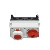 MENNEKES 7626 DUO ipari kapcsolós fali aljzat 16A 5p (3p+N+E) 400V piros IP67