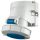 MENNEKES 9351 ipari fali aljzat 32A 3p (2p+E) 230V kék IP67