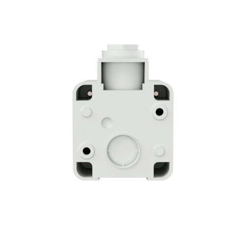 MENNEKES 10081 csapfedeles háztartási (Schuko) fali dugalj 16A 2P+E 230V világosszürke IP44 - csavaros