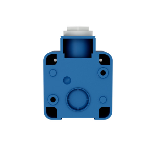 MENNEKES 10119 csapfedeles háztartási (Schuko) fali dugalj 16A 2P+E 230V kék IP44 - csavaros