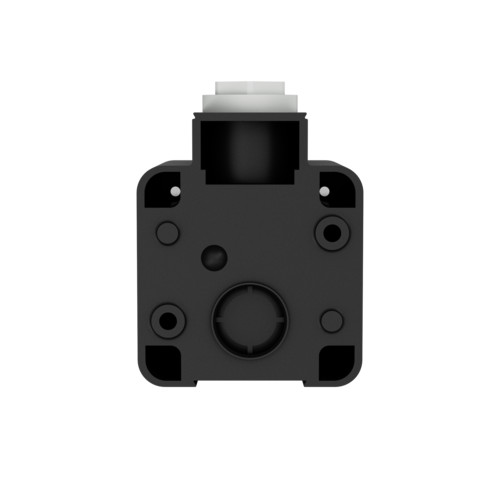 MENNEKES 10120 csapfedeles háztartási (Schuko) fali dugalj 16A 2P+E 230V fekete IP44 - csavaros