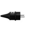 MEGSZŰNT - helyettesítő termék a leírásban - MENNEKES 10754 háztartási (Schuko) lengő dugvilla 16A 2P+E 230V fekete IP44