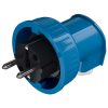MENNEKES 10818 háztartási (Schuko) lengő dugvilla 16A 2P+E 230V kék IP68 - ferde