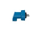 MENNEKES 10818 háztartási (Schuko) lengő dugvilla 16A 2P+E 230V kék IP68 - ferde