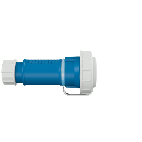 MENNEKES 10833 háztartási (Schuko) lengő dugalj 16A 2P+E 230V kék / szürke IP68 védőkupakkal