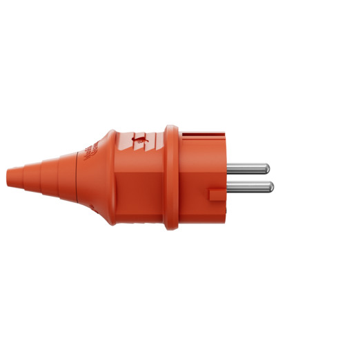 MENNEKES 10837 háztartási (Schuko) lengő dugvilla 16A 2P+E 230V narancs IP44