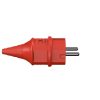 MEGSZŰNT - helyettesítő termék a leírásban - MENNEKES 10839 háztartási (Schuko) lengő dugvilla 16A 2P+E 230V piros IP44