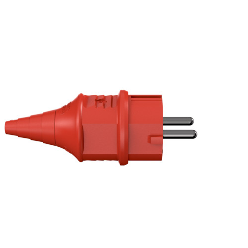 MEGSZŰNT - helyettesítő termék a leírásban - MENNEKES 10839 háztartási (Schuko) lengő dugvilla 16A 2P+E 230V piros IP44