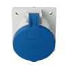 MENNEKES 1147A beépíthető ipari aljzat 63A 3p (2p+E) 230V kék IP44 - ferde