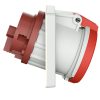 MENNEKES 1155A beépíthető ipari aljzat 63A 5p (3p+N+E) 400V piros IP44 - ferde