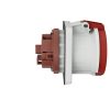 MENNEKES 1248A beépíthető ipari aljzat 63A 4p (3p+E) 400V piros IP44 - egyenes