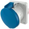 MENNEKES 1261A beépíthető ipari aljzat 63A 3p (2p+E) 230V kék IP44 - egyenes