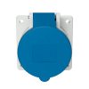 MENNEKES 1395 beépíthető ipari aljzat 32A 3p (2p+E) 230V kék IP44 - egyenes