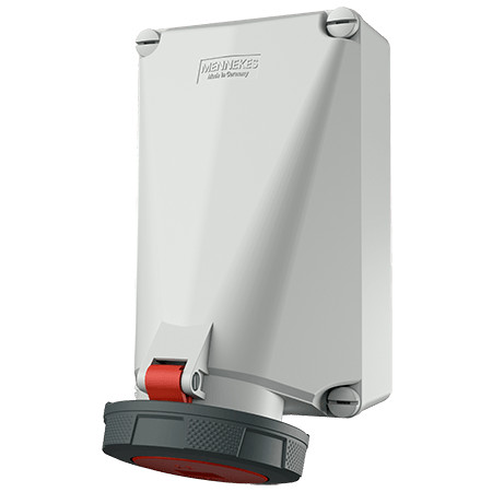 MENNEKES 143 ipari fali aljzat 125A 5p (3p+N+E) 400V piros IP67
