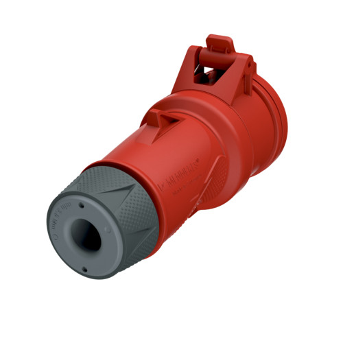 MENNEKES 14510 ipari lengő dugalj 16A 5p (3p+N+E) 400V piros IP54