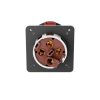 MENNEKES 1457 beépíthető ipari aljzat 125A 4p (3p+E) 400V piros IP67 - egyenes