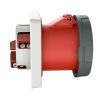 MENNEKES 1461 beépíthető ipari aljzat 125A 5p (3p+N+E) 400V piros IP67 - egyenes