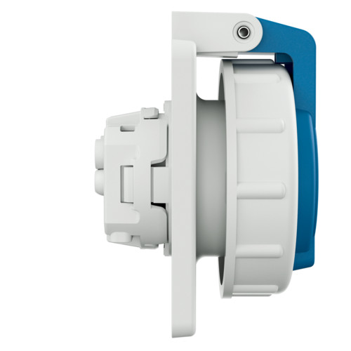 MENNEKES 17006 csapfedeles háztartási (Schuko) beépíthető dugalj 16A 2P+E 230V kék IP68