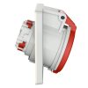 MENNEKES 1746 beépíthető ipari aljzat 32A 5p (3p+N+E) 400V piros IP44 - ferde