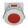 MENNEKES 1805 beépíthető ipari aljzat 32A 4p (3p+E) 400V piros IP67 - ferde