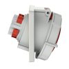 MENNEKES 1808 beépíthető ipari aljzat 32A 5p (3p+N+E) 400V piros IP67 - ferde